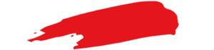 Linea horizontal con forma de brochazo de color rojo.